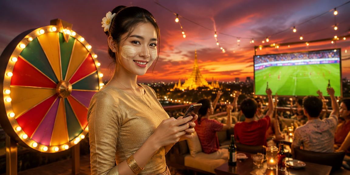 အွန်လိုင်းရုလက် ဂိမ်းတစ်ခုဖုန်းတွင် ကစားနေခြင်း
